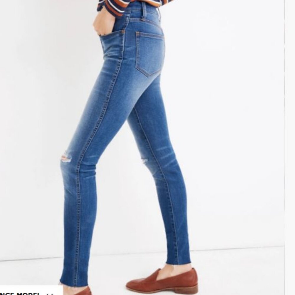 Madewell Blue High Rise Roadtripper Jeans Size 27 - Picture 2 of 13